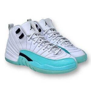 Nike Jordan 12 Retro Light Aqua 510815-100 High Top Sneakers Size 6Y Women’s 8